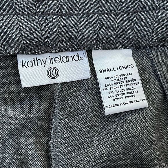 Kathy Ireland Silver/Gray Sprakly Pull On Pants S - Picture 3 of 9